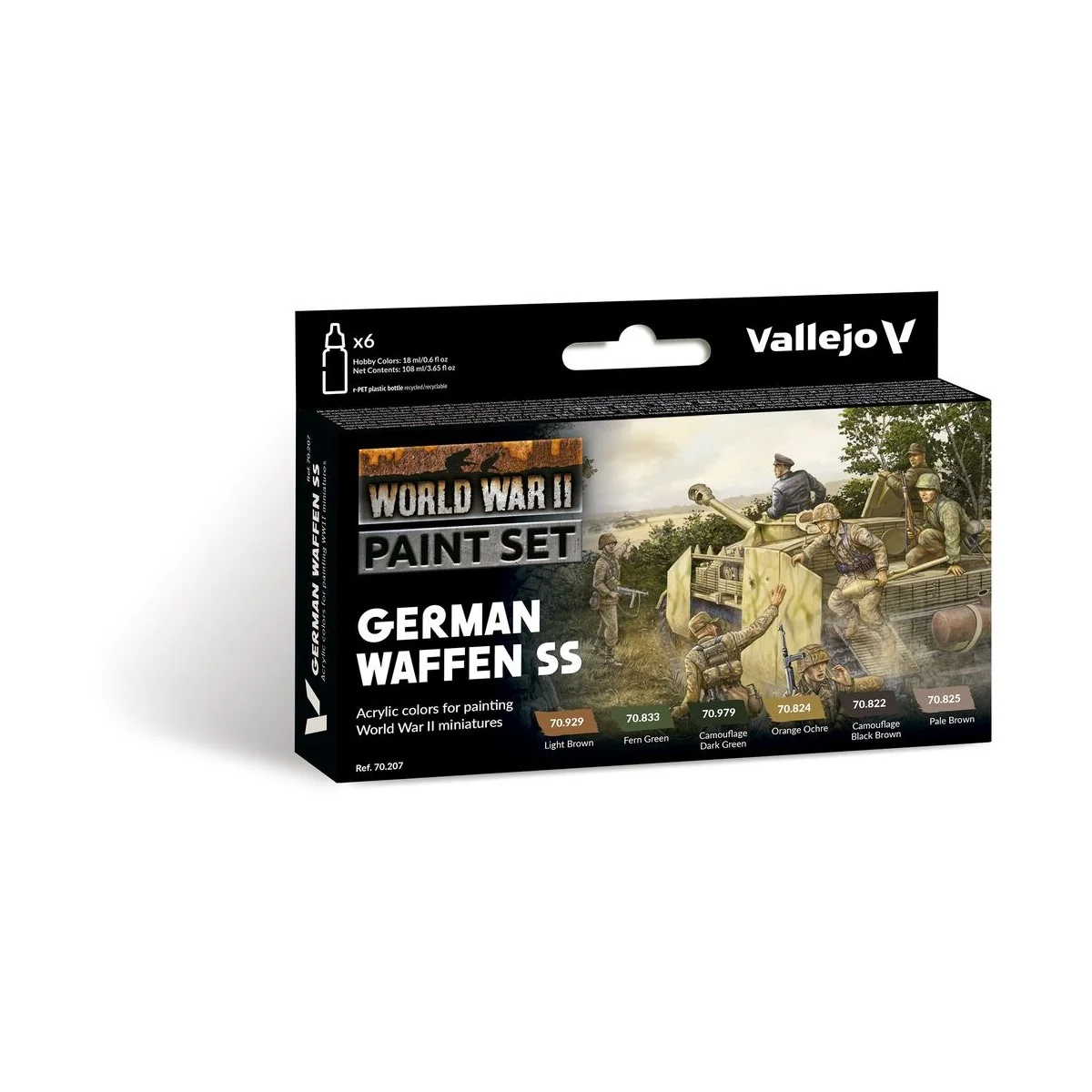 Model Color: German Waffen SS 18 ml - Vallejo 70207 Model Color: German Waffen SS 18 ml - Vallejo 70207