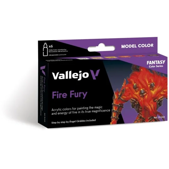 Model Color: Fire Fury by Angel Giraldez 18 ml - Vallejo 70243 Model Color: Fire Fury by Angel Giraldez 18 ml - Vallejo 70243
