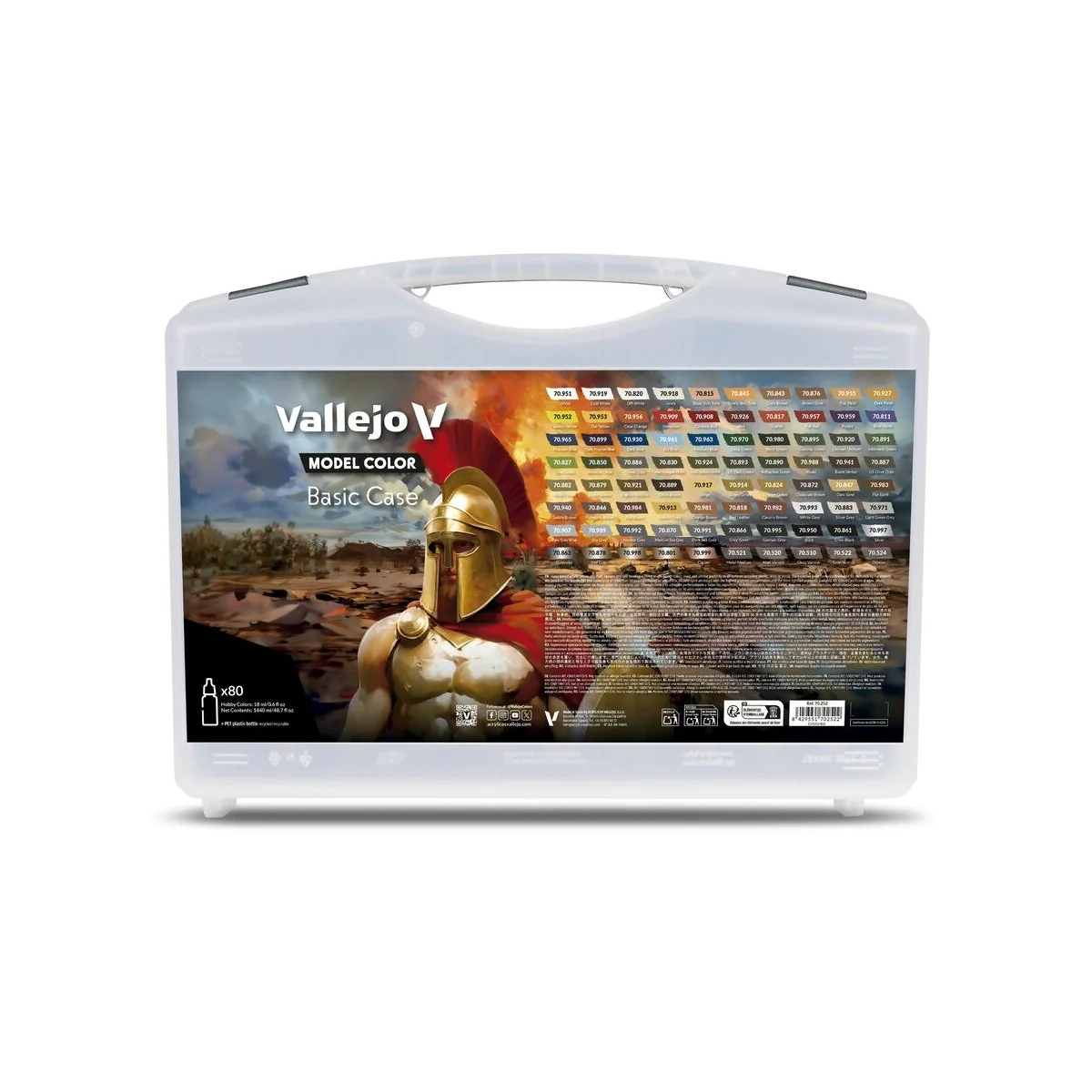 Basic Case. Includes: 75 basic colors + 5 auxiliaries 18 ml - Valle...