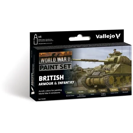 Model Color: British Armour & Infantry 18 ml - Vallejo 70204