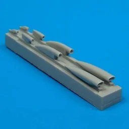 MiG-21MF air cooling scoops für Academy Bausatz - Quickboost QB48 021