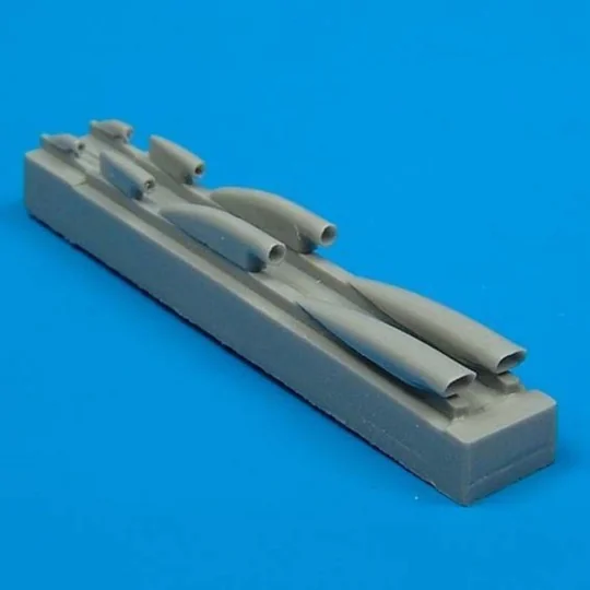 MiG-21MF air cooling scoops für Academy Bausatz, 1/48 - Quickboost ...