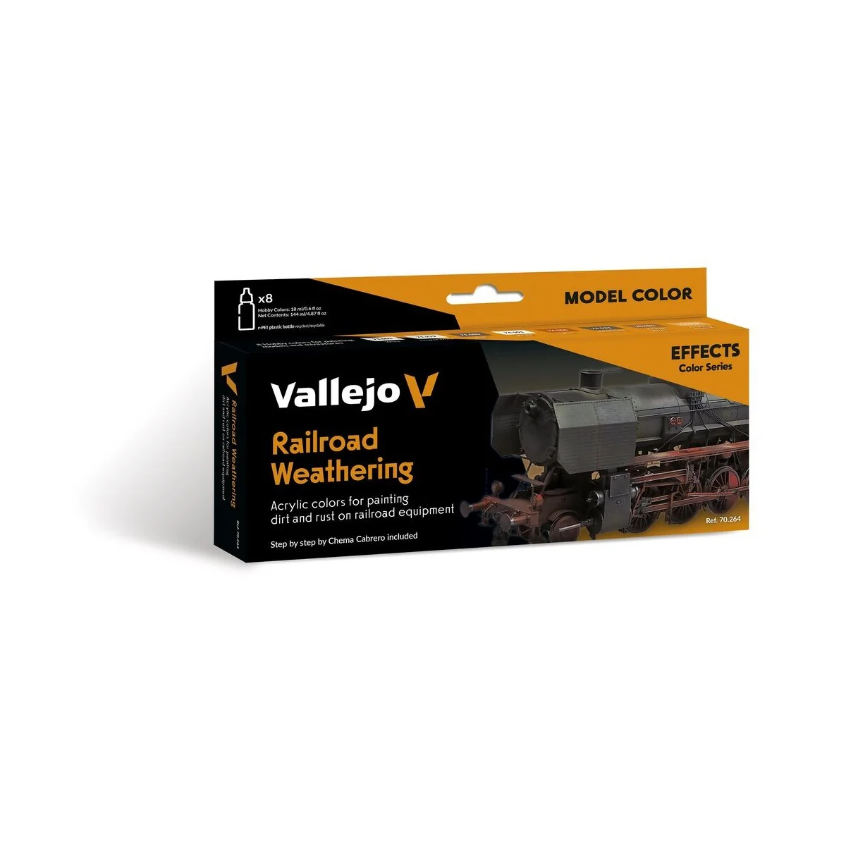 Model Color: Railroad Weathering by Chema Cabrero 18 ml - Vallejo 7... Model Color: Railroad Weathering by Chema Cabrero 18 ml - Vallejo 7...