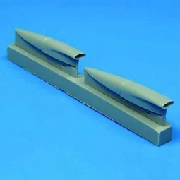 F-8 Crusader air cooling scoops für Hasegawa Bausatz, 1/48 - Quickb...