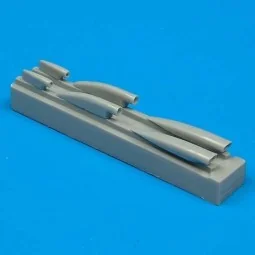 MiG-21PFM air cooling scoops für Academy Bausatz - Quickboost QB48 031