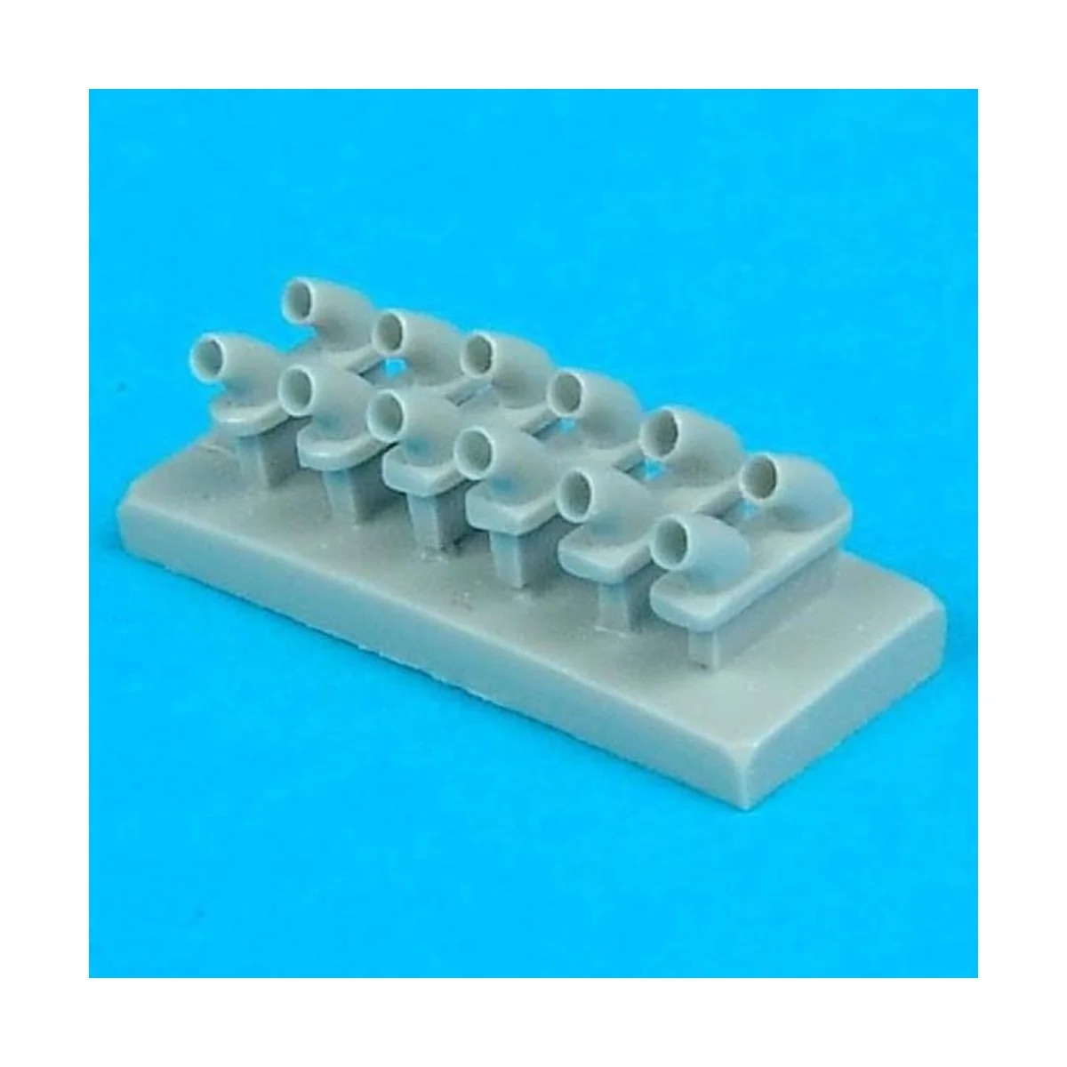 P-40E Warhawk exhausts für Hasegawa Bausatz - Quickboost QB48 041