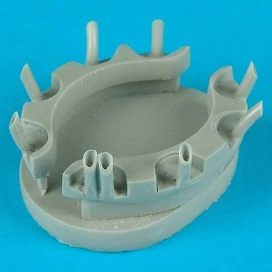 I-16 engine exhaust für Eduard Bausatz, 1/48 - Quickboost QB48 059