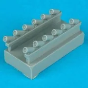 Spitfire F Mk. 22/24 exhaust für Eduard und Airfix Bausatz - Quickb...