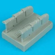 Hurricane Mk. I exhaust für Hasegawa Bausatz, 1/48 - Quickboost QB4...