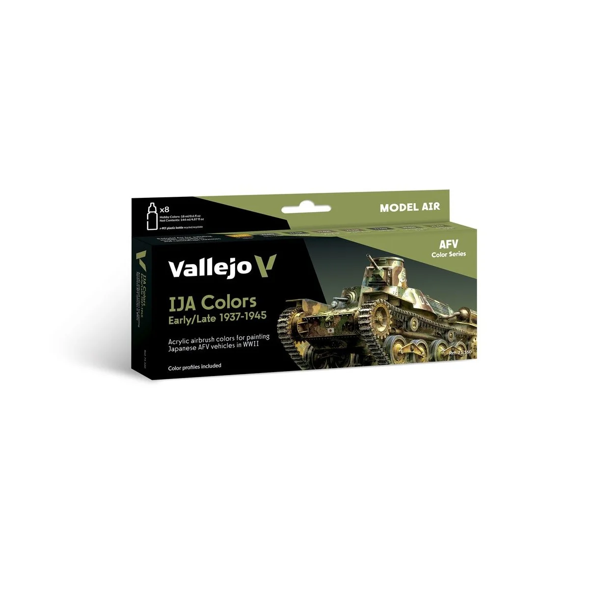 IJA Colors Early/Late 19371945 18 ml - Vallejo 71160 IJA Colors Early/Late 19371945 18 ml - Vallejo 71160