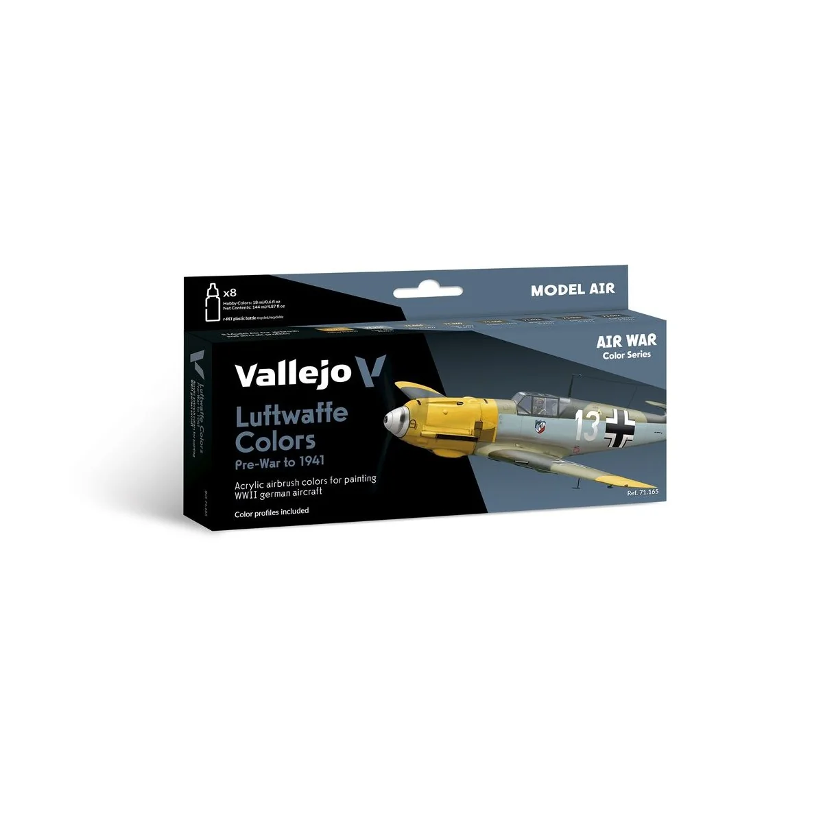 Model Air: Luftwaffe PreWar to 1941 18 ml - Vallejo 71165 Model Air: Luftwaffe PreWar to 1941 18 ml - Vallejo 71165