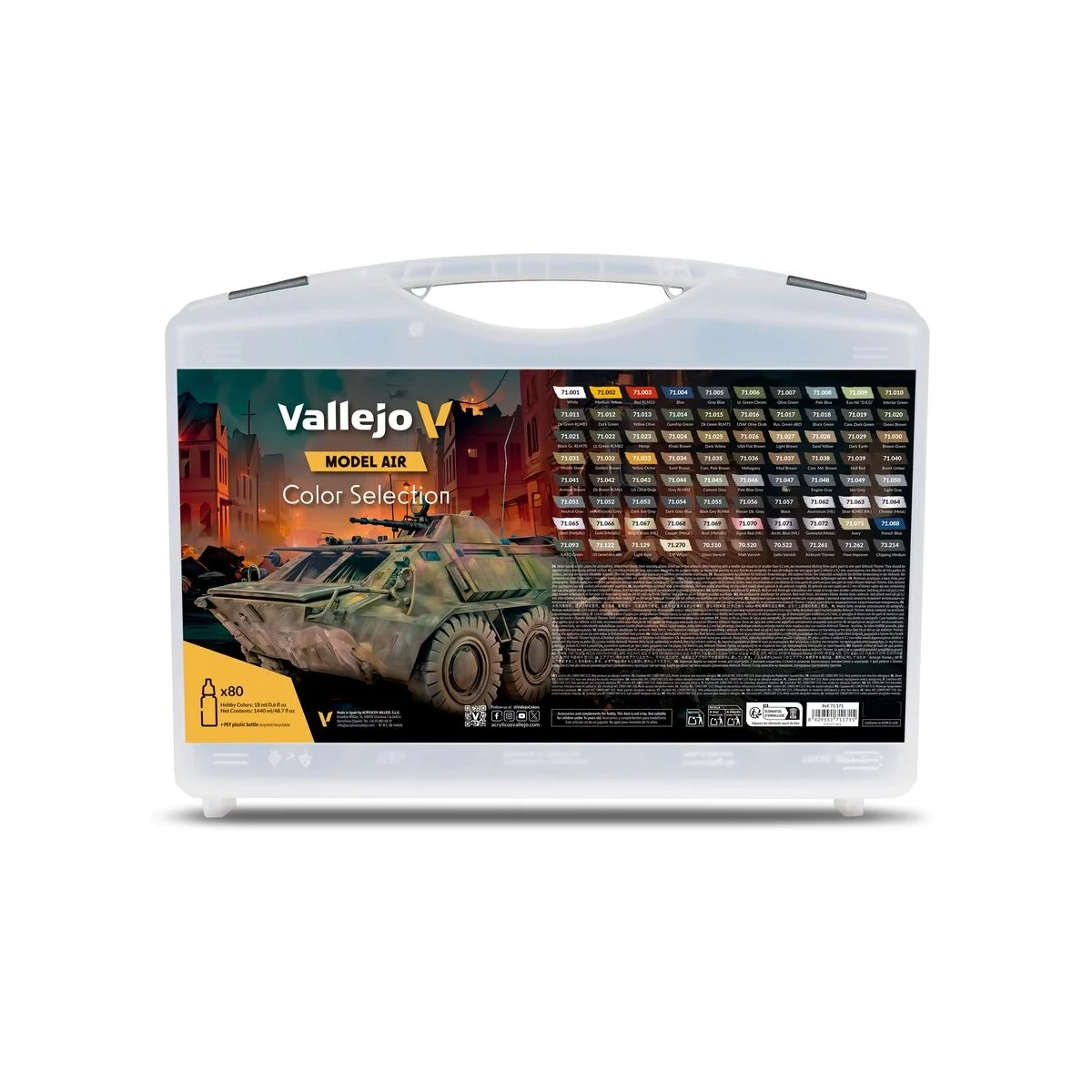 Color Selection. Includes: 74 Model Air colors and 6 auxiliary prod...