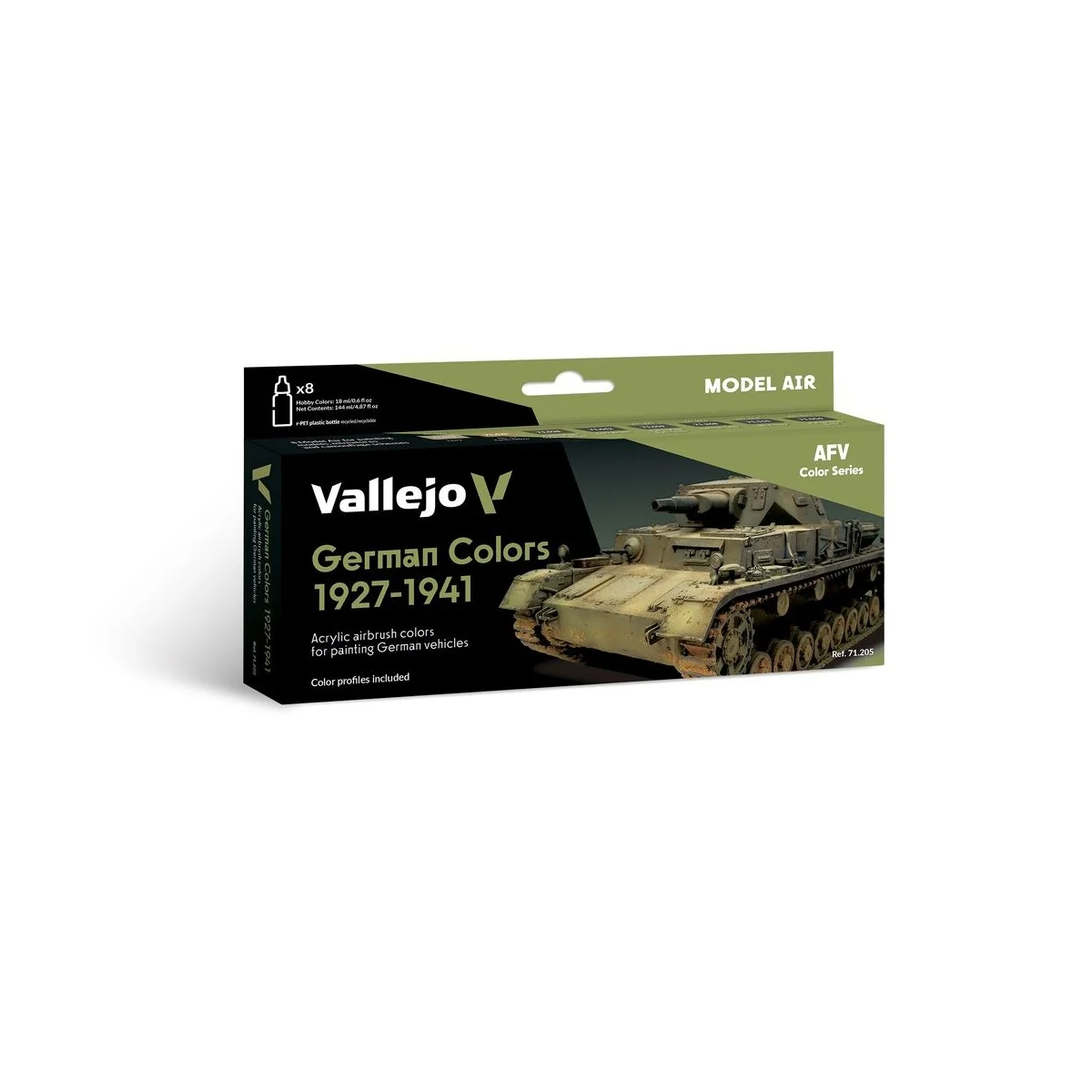 Model Air: German WWII Colors 19271941 18 ml - Vallejo 71205 Model Air: German WWII Colors 19271941 18 ml - Vallejo 71205