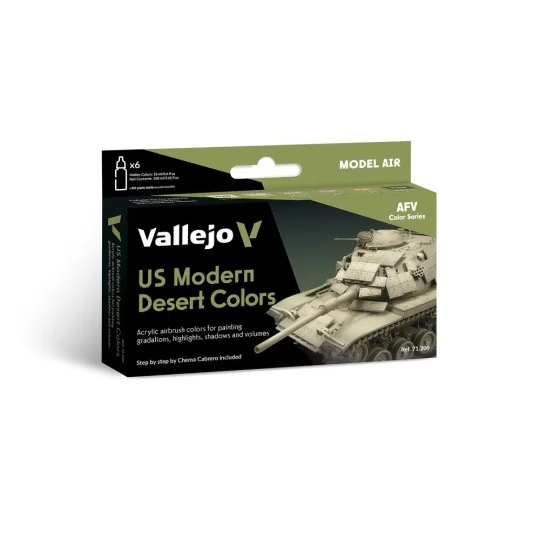 US Modern Desert Colors 18 ml - Vallejo 71209 US Modern Desert Colors 18 ml - Vallejo 71209