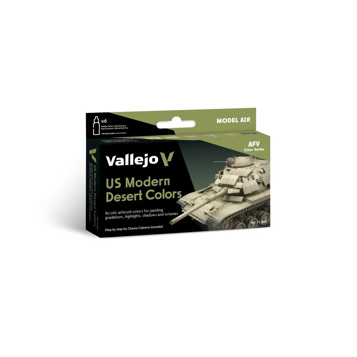 Model Air: US Modern Desert Colors 18 ml - Vallejo 71209 Model Air: US Modern Desert Colors 18 ml - Vallejo 71209