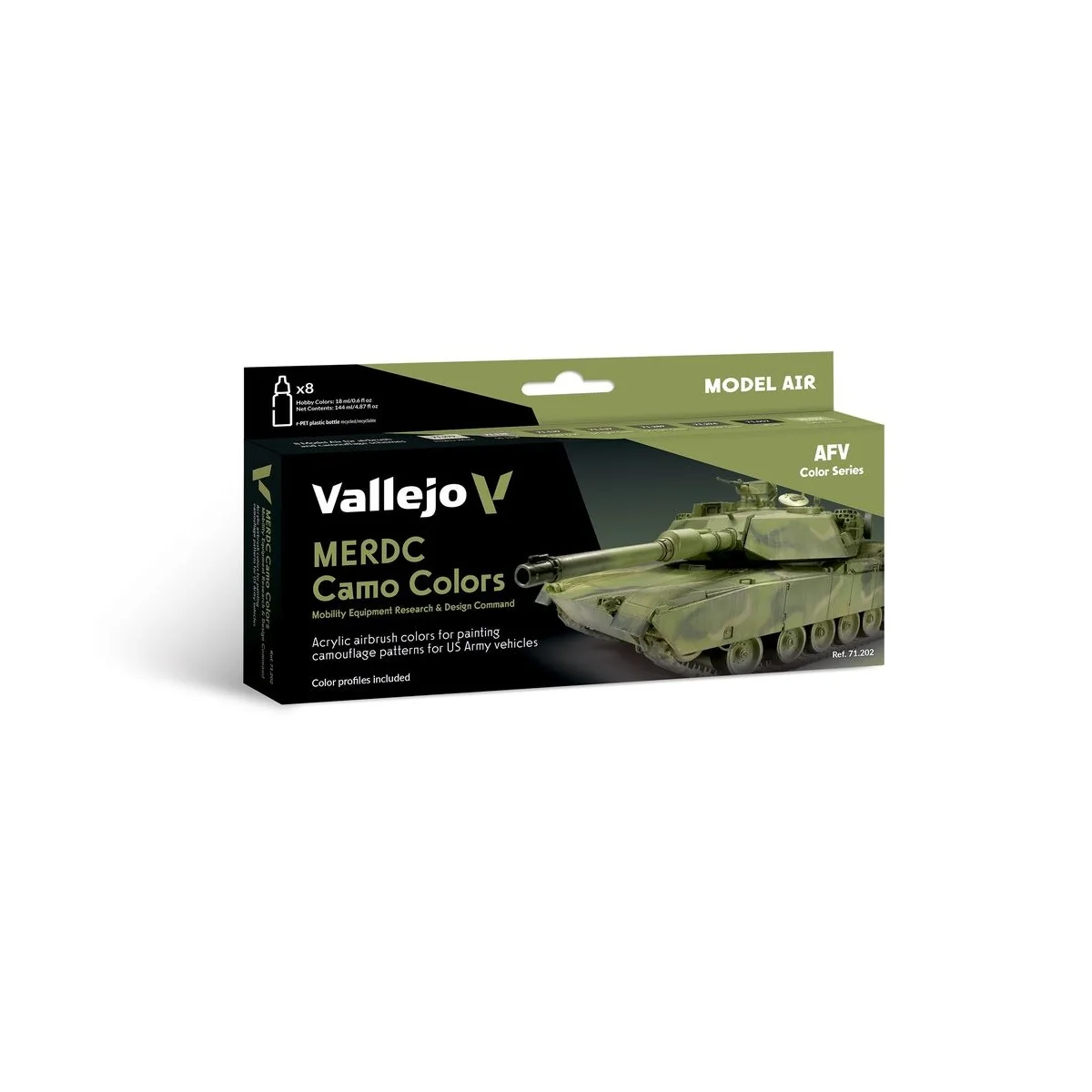 Model Air: MERDC Camo Colors 18 ml - Vallejo 71202 Model Air: MERDC Camo Colors 18 ml - Vallejo 71202