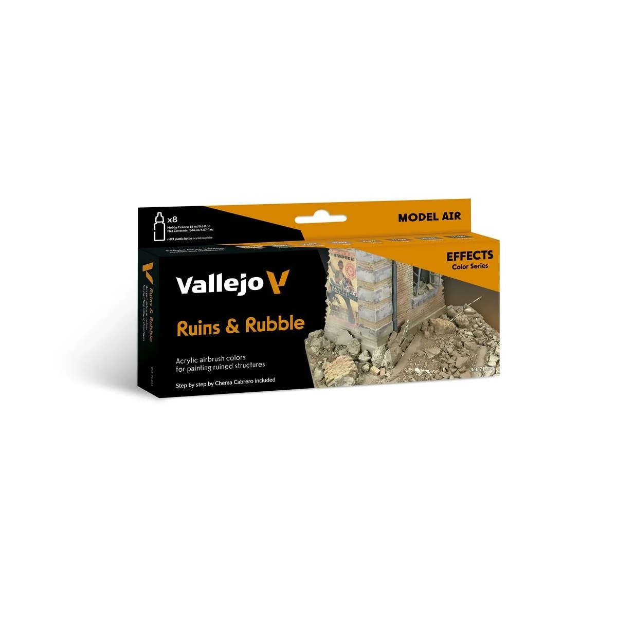 Model Air: Ruins & Rubble 18 ml - Vallejo 71214 Model Air: Ruins & Rubble 18 ml - Vallejo 71214