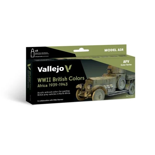 Model Air: WWII British Colors Africa 19391943 18 ml - Vallejo 71622 Model Air: WWII British Colors Africa 19391943 18 ml - Vallejo 71622
