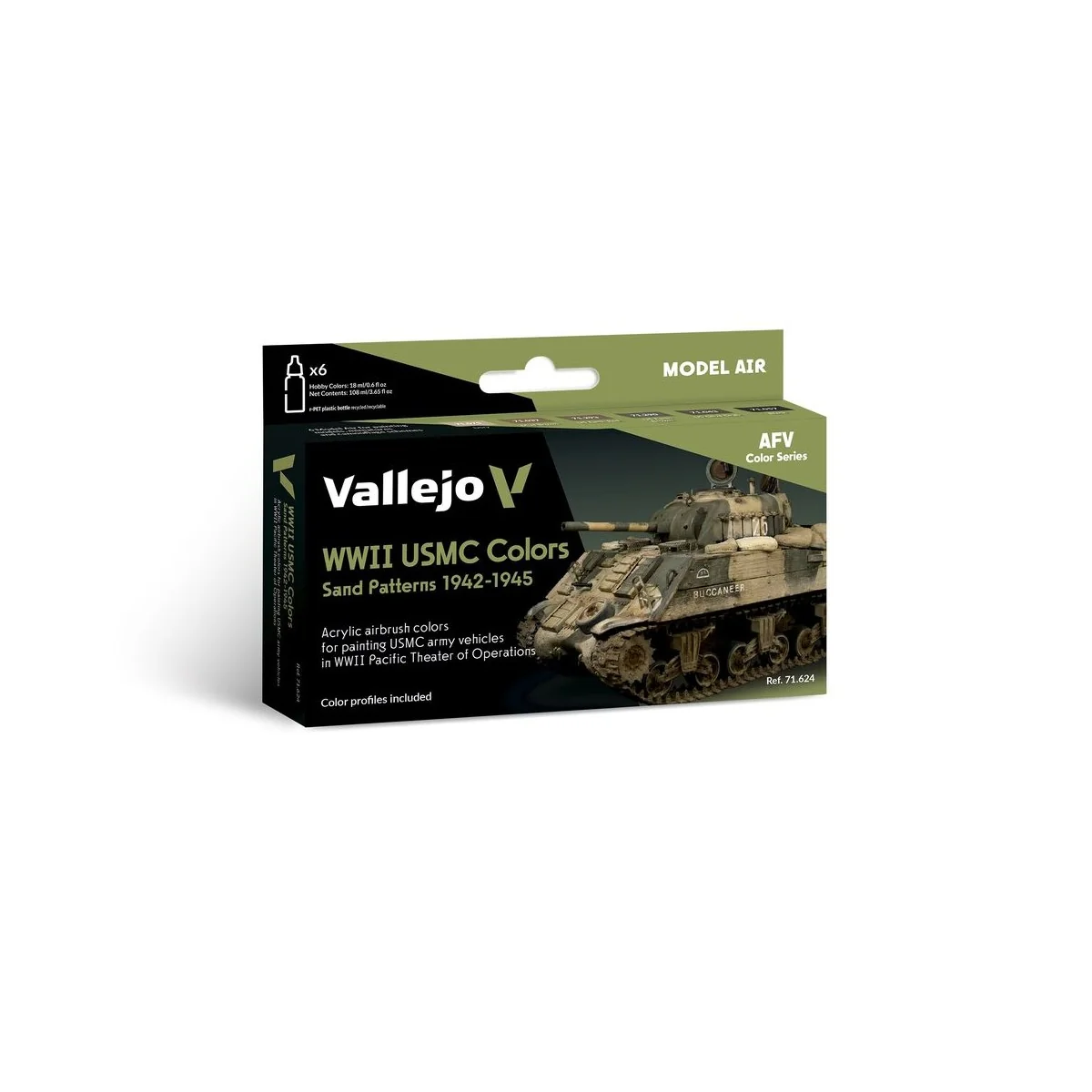 WWII USMC Colors Sand Patterns 19421945 18 ml - Vallejo 71624