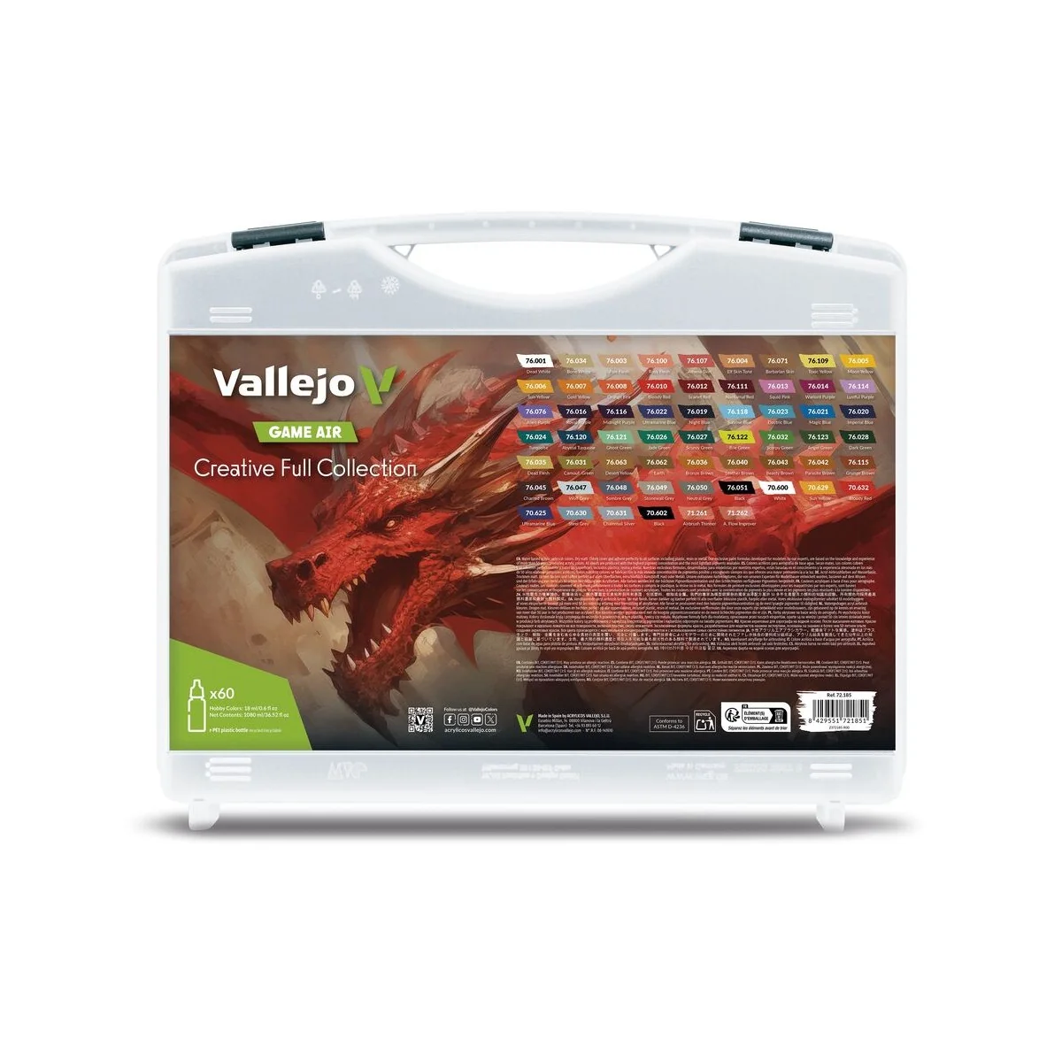 Creative Full Collection. Includes 51 colors, 7 primers and 2 auxil...