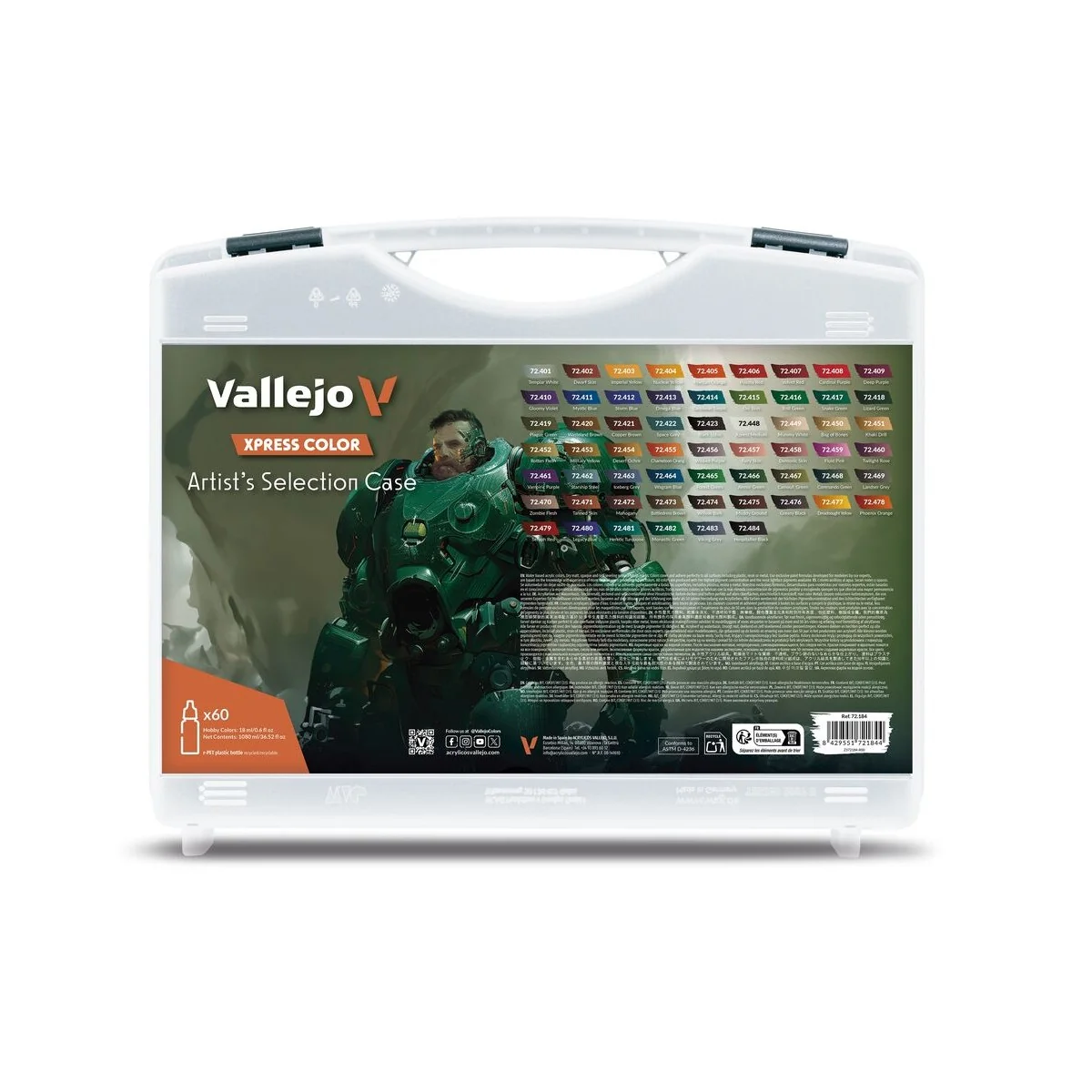 Artist's Selection Case. Includes 60 Xpress colors 18 ml - Vallejo ... Artist's Selection Case. Includes 60 Xpress colors 18 ml - Vallejo ...