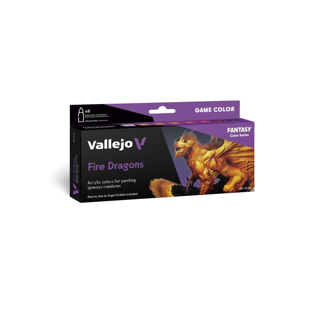 Game Color: Fire Dragons 18 ml - Vallejo 72196 Game Color: Fire Dragons 18 ml - Vallejo 72196