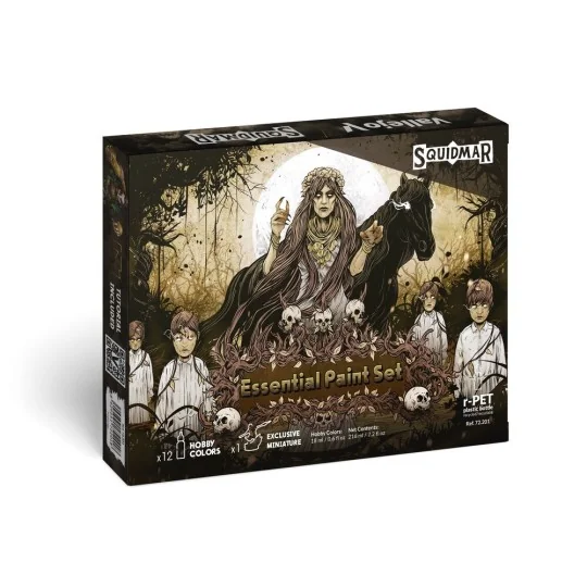 Essential Paint Set by Squidmar Miniatures 18 ml - Vallejo 72201