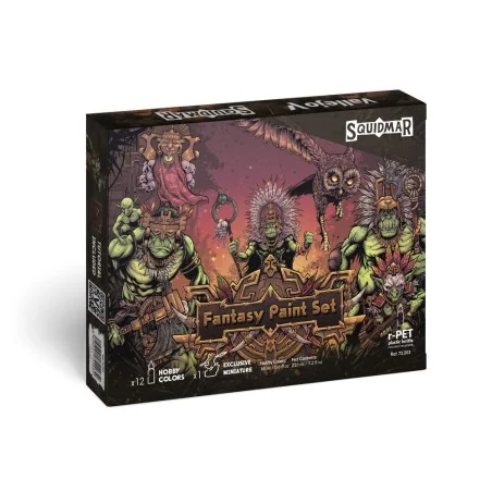 Game Color: Fantasy Paint Set by Squidmar Miniatures 18 ml - Vallej...