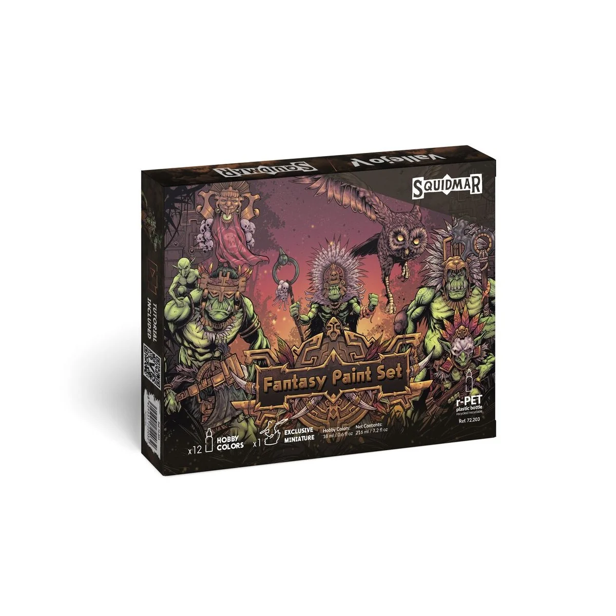Game Color: Fantasy Paint Set by Squidmar Miniatures 18 ml - Vallej...
