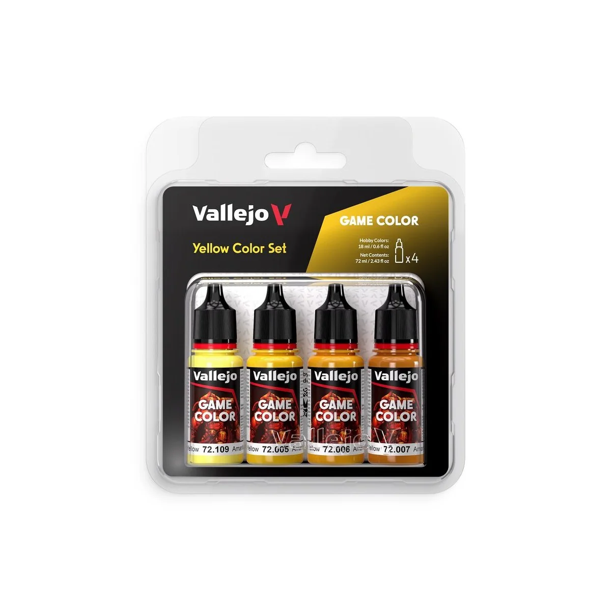 Game Color: Yellow Color Set 18 ml - Vallejo 72378 Game Color: Yellow Color Set 18 ml - Vallejo 72378