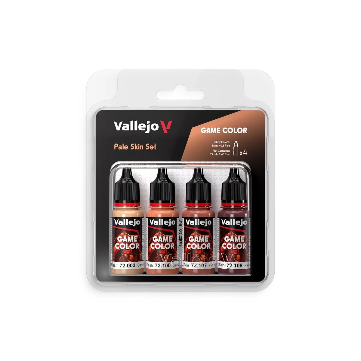 Game Color: Pale Skin Set 18 ml - Vallejo 72379 Game Color: Pale Skin Set 18 ml - Vallejo 72379
