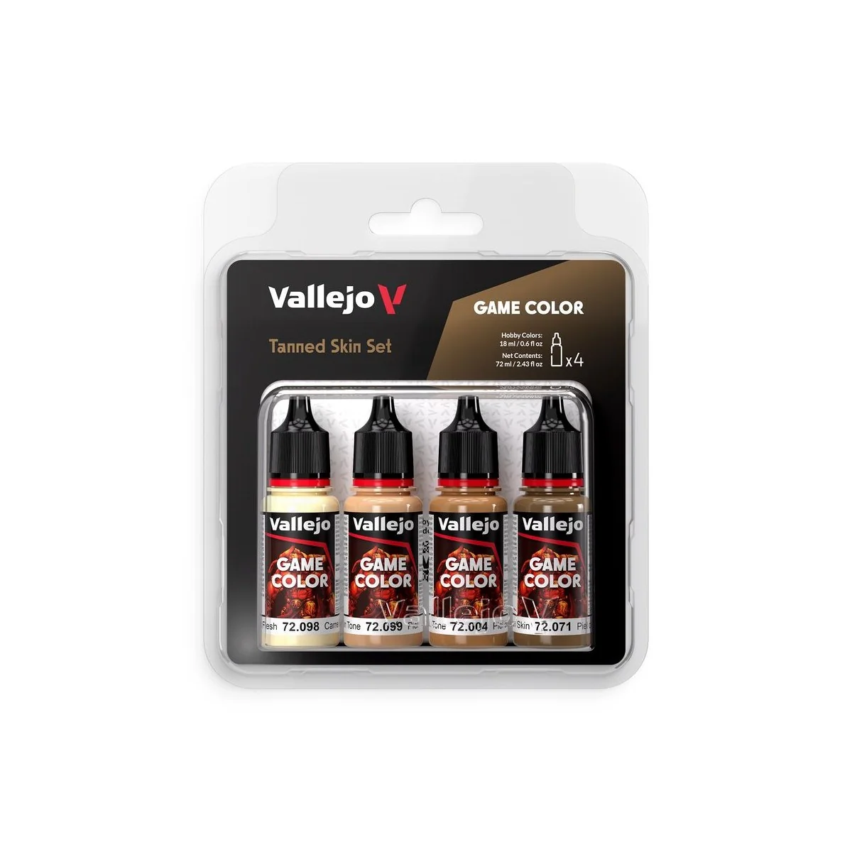 Game Color: Tanned Skin Set 18 ml - Vallejo 72380 Game Color: Tanned Skin Set 18 ml - Vallejo 72380