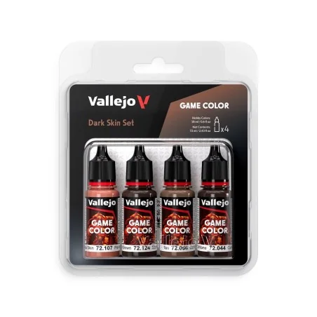 Game Color: Dark Skin Set 18 ml - Vallejo 72387