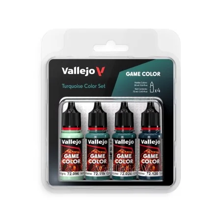 Game Color: Turquoise Color Set 18 ml - Vallejo 72390