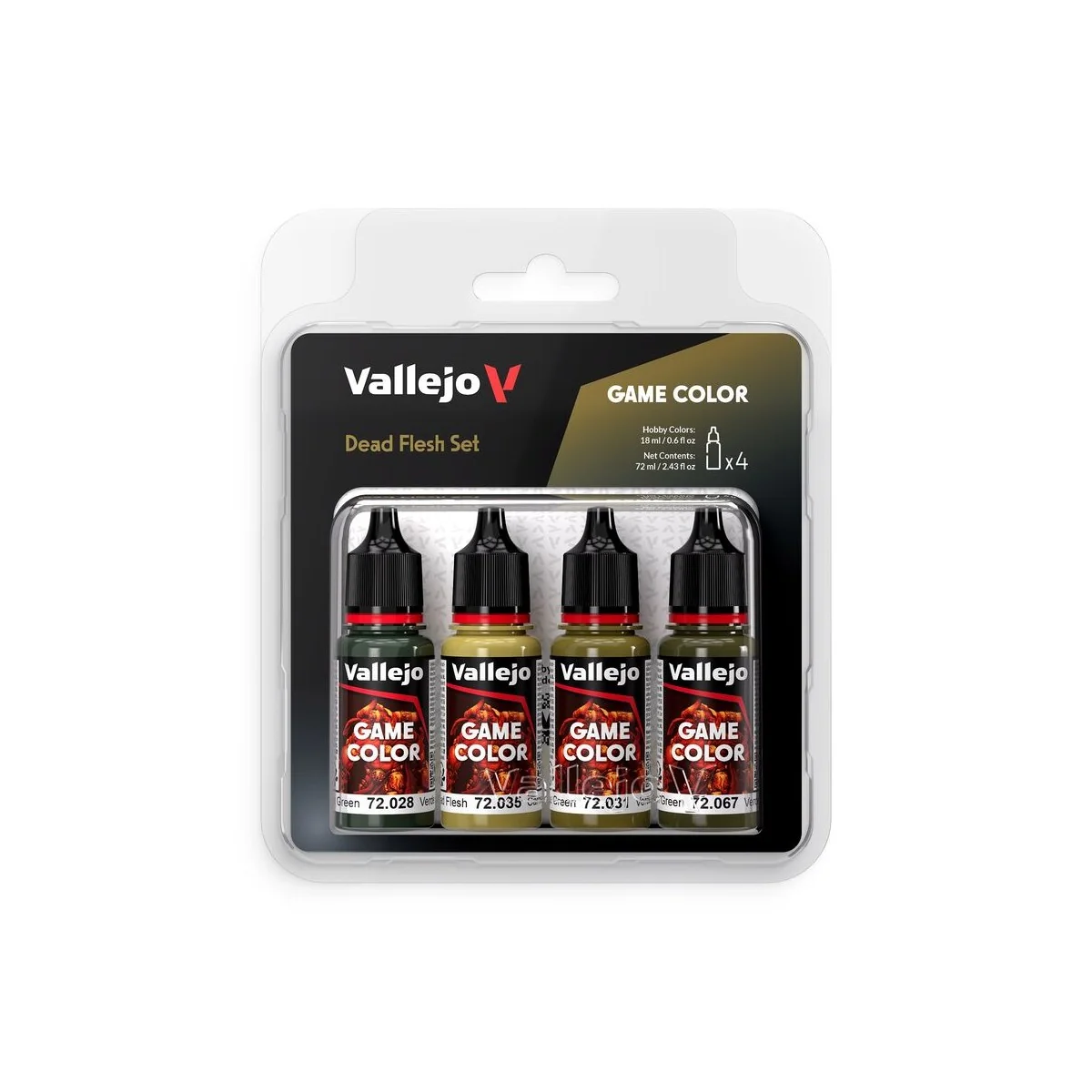 Game Color: Dead Flesh Set 18 ml - Vallejo 72392 Game Color: Dead Flesh Set 18 ml - Vallejo 72392