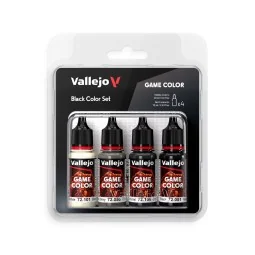 Black Color Set 18 ml - Vallejo 72393