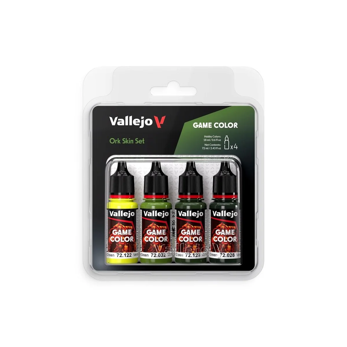 Game Color: Ork Skin Set 18 ml - Vallejo 72391 Game Color: Ork Skin Set 18 ml - Vallejo 72391