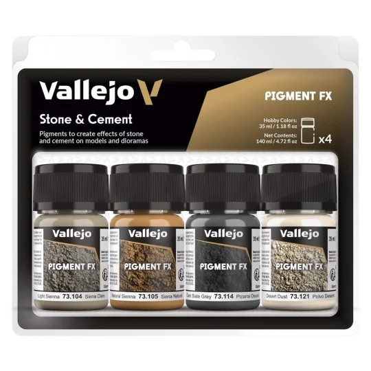 Pigment FX: Stone & Cement 35 ml - Vallejo 73192 Pigment FX: Stone & Cement 35 ml - Vallejo 73192