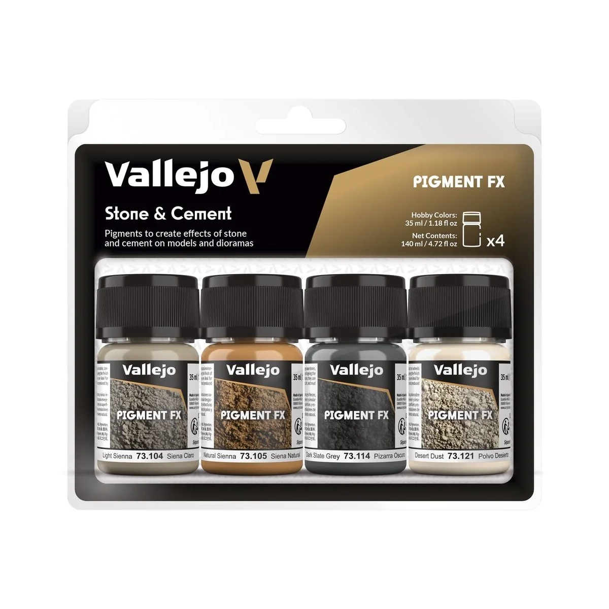 Pigment FX: Stone & Cement 35 ml - Vallejo 73192 Pigment FX: Stone & Cement 35 ml - Vallejo 73192