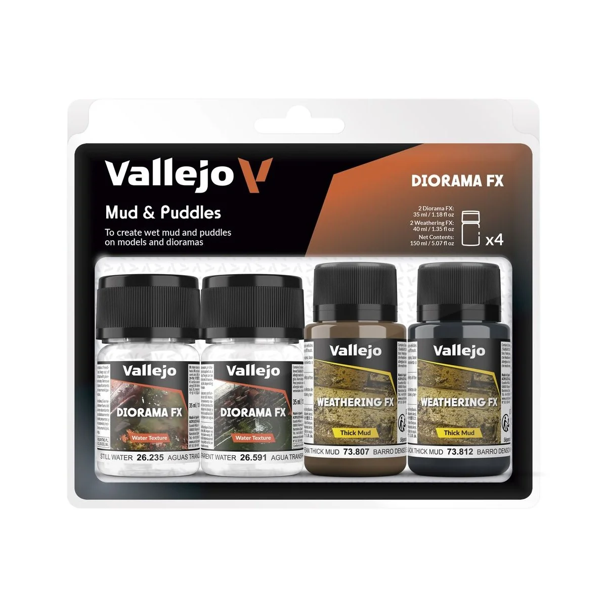 Diorama FX: Mud & Puddles 35 ml - Vallejo 73189 Diorama FX: Mud & Puddles 35 ml - Vallejo 73189