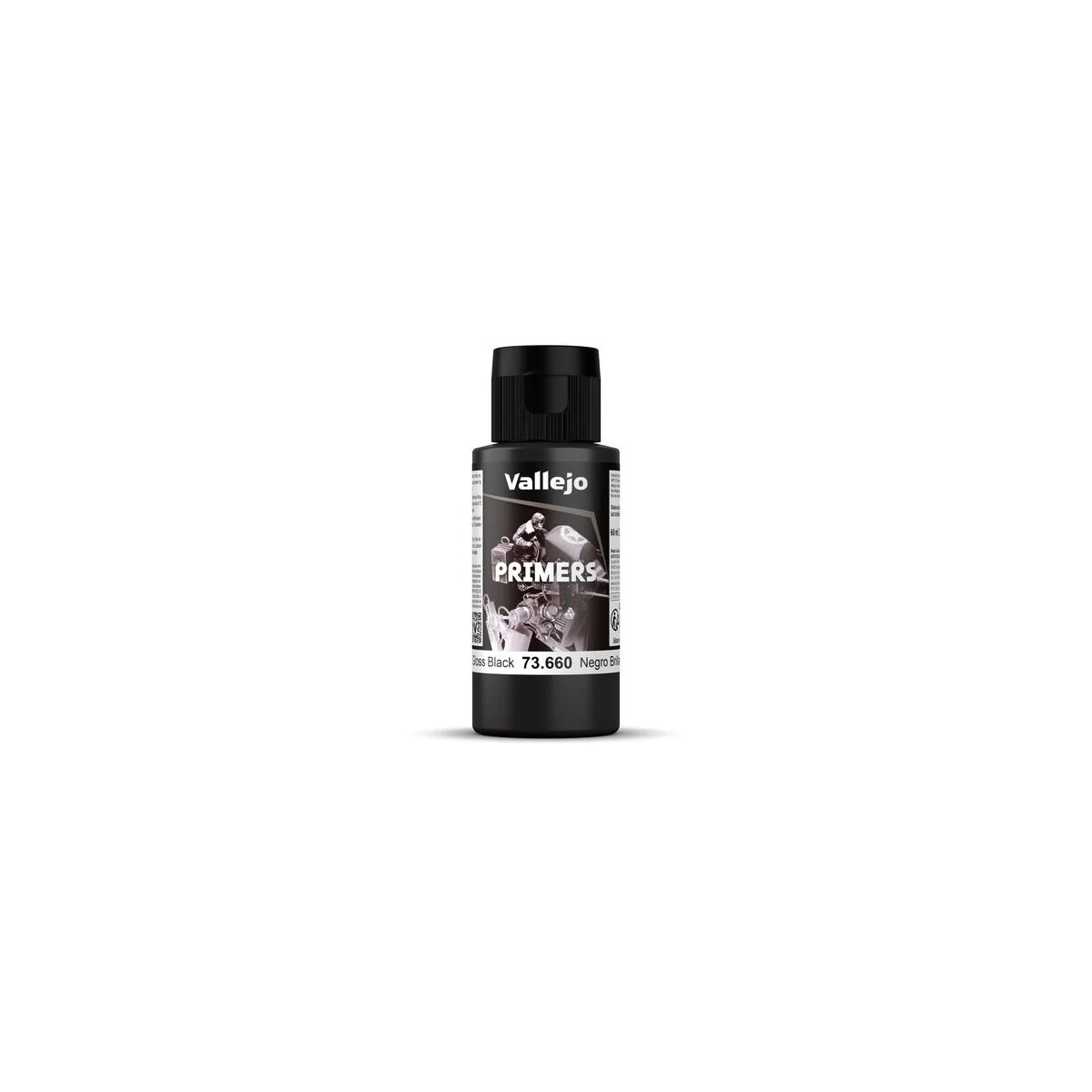 Primer: Gloss Black Primer 60 ml - Vallejo 73660