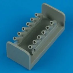 Spitfire Mk. IX exhausts - round für Hasegawa Bausatz, 1/48 - Quick...