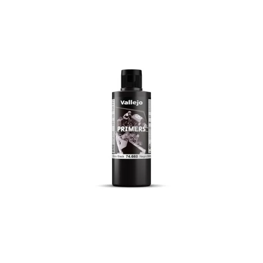 Primer: Gloss Black Primer 200 ml - Vallejo 74660 Primer: Gloss Black Primer 200 ml - Vallejo 74660