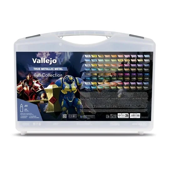 True Metallic Metal: TMM Color Case (80) - Vallejo 77250 True Metallic Metal: TMM Color Case (80) - Vallejo 77250