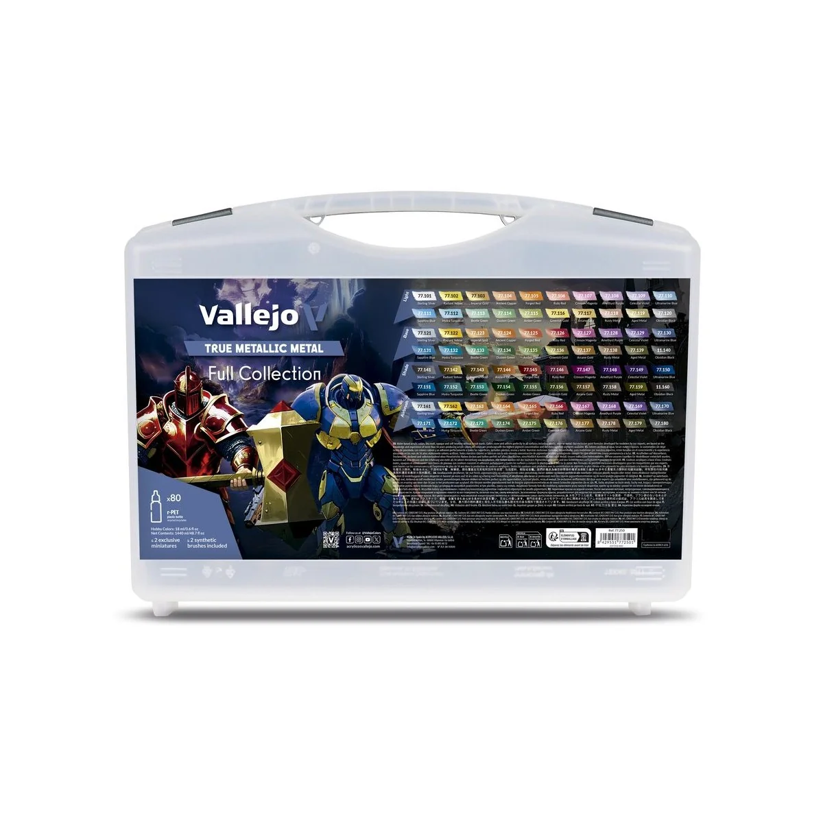 True Metallic Metal: TMM Color Case (80) - Vallejo 77250 True Metallic Metal: TMM Color Case (80) - Vallejo 77250