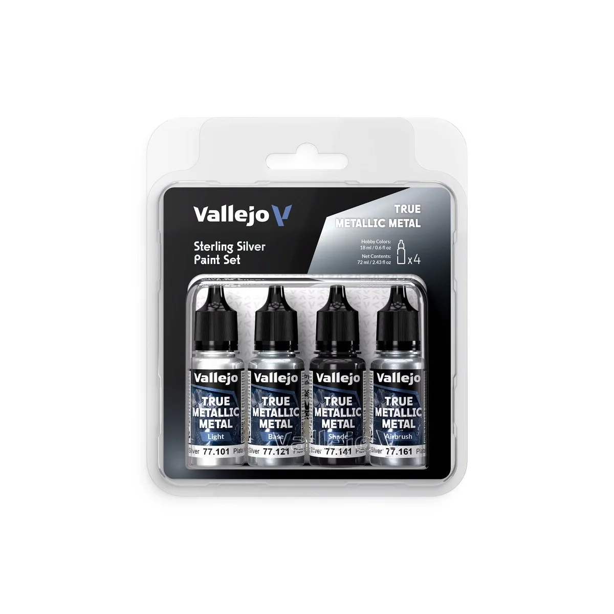 True Metallic Metal: Sterling Silver - Vallejo 77251 True Metallic Metal: Sterling Silver - Vallejo 77251