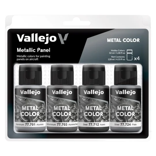 Metal Color: Metallic Panel 32 ml - Vallejo 77601 Metal Color: Metallic Panel 32 ml - Vallejo 77601