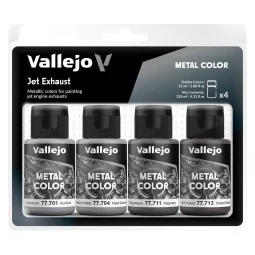 Metal Color: Jet Exhaust 32 ml - Vallejo 77602