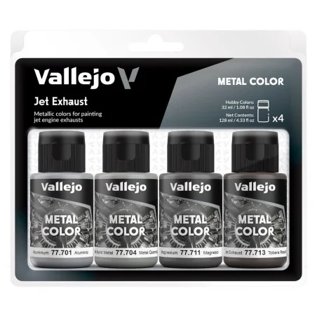 Metal Color: Jet Exhaust 32 ml - Vallejo 77602