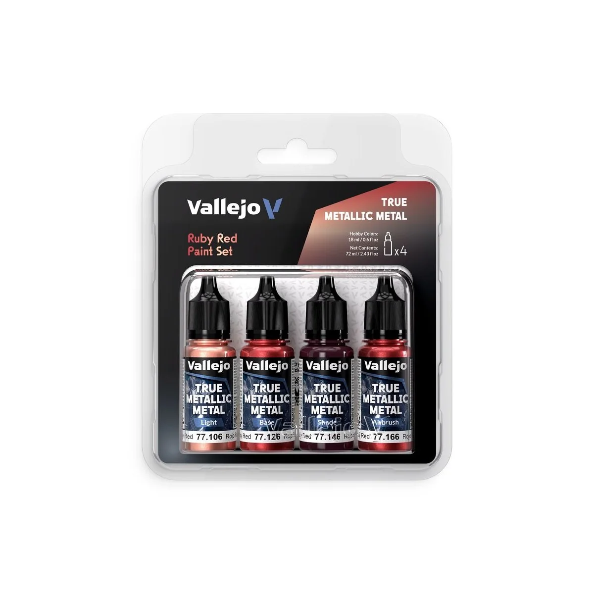 True Metallic Metal: Ruby Red - Vallejo 77254 True Metallic Metal: Ruby Red - Vallejo 77254